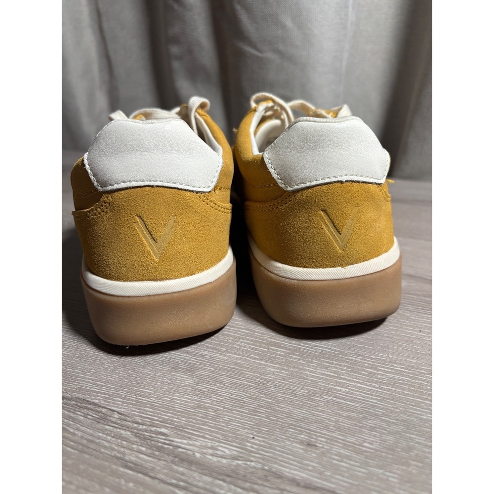 Vionic Womens 8 Suede Lace Up Sneakers Retro Gum Sole Orthotic Support City Walk - Picture 4 of 9